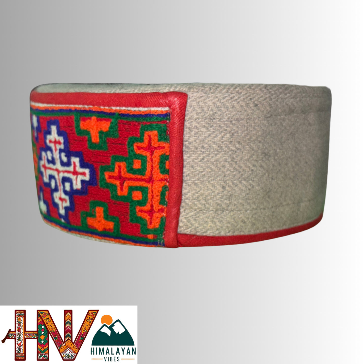 Handcrafted Kullu Cap - Pure Wool Himachali Topi with Cultural Embroidery