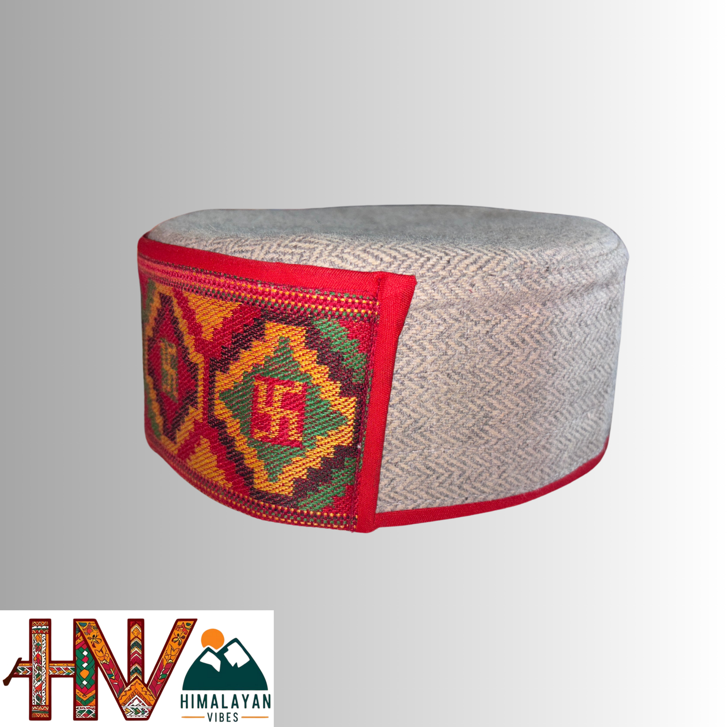 Traditional Kullu Topi - 100% Wool Handmade Himachali Cap for Men & Women