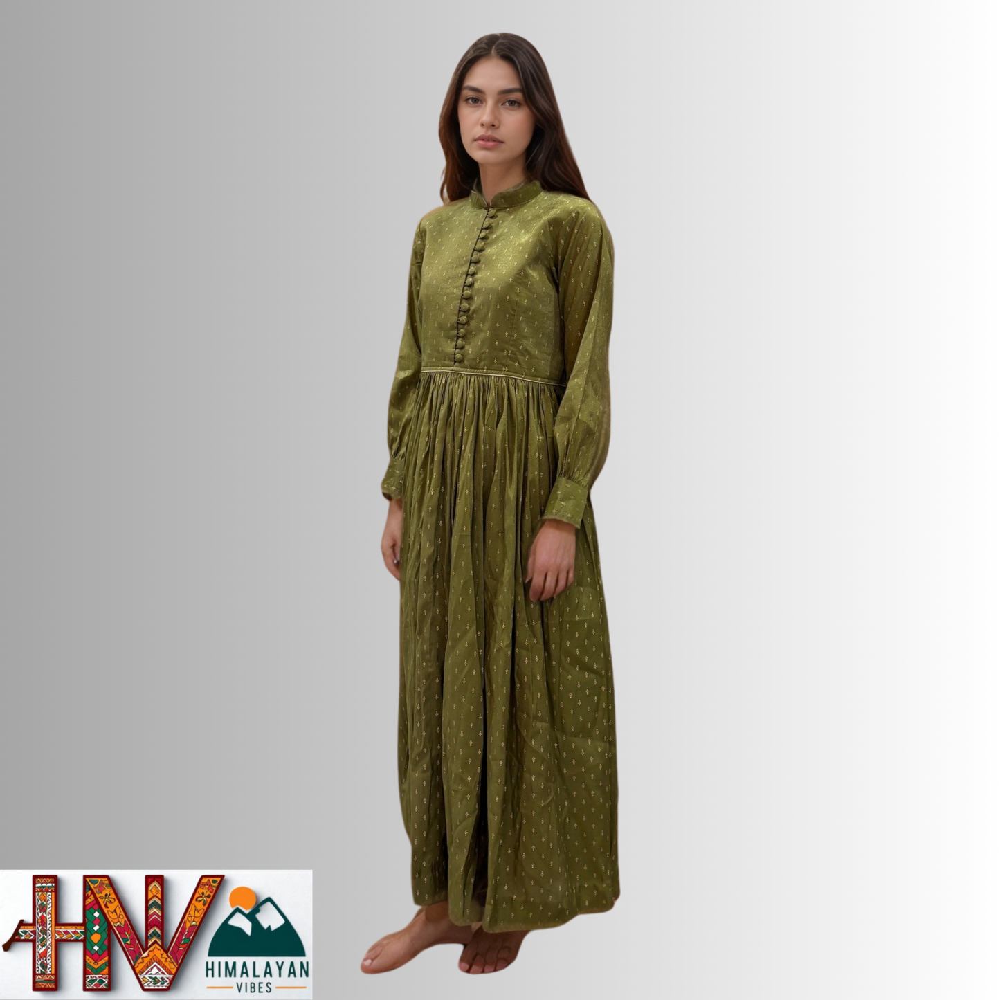 Himalayan Vibes Citron Rejta – Traditional Himachali Dress for Summer & Winter | Handcrafted Elegance