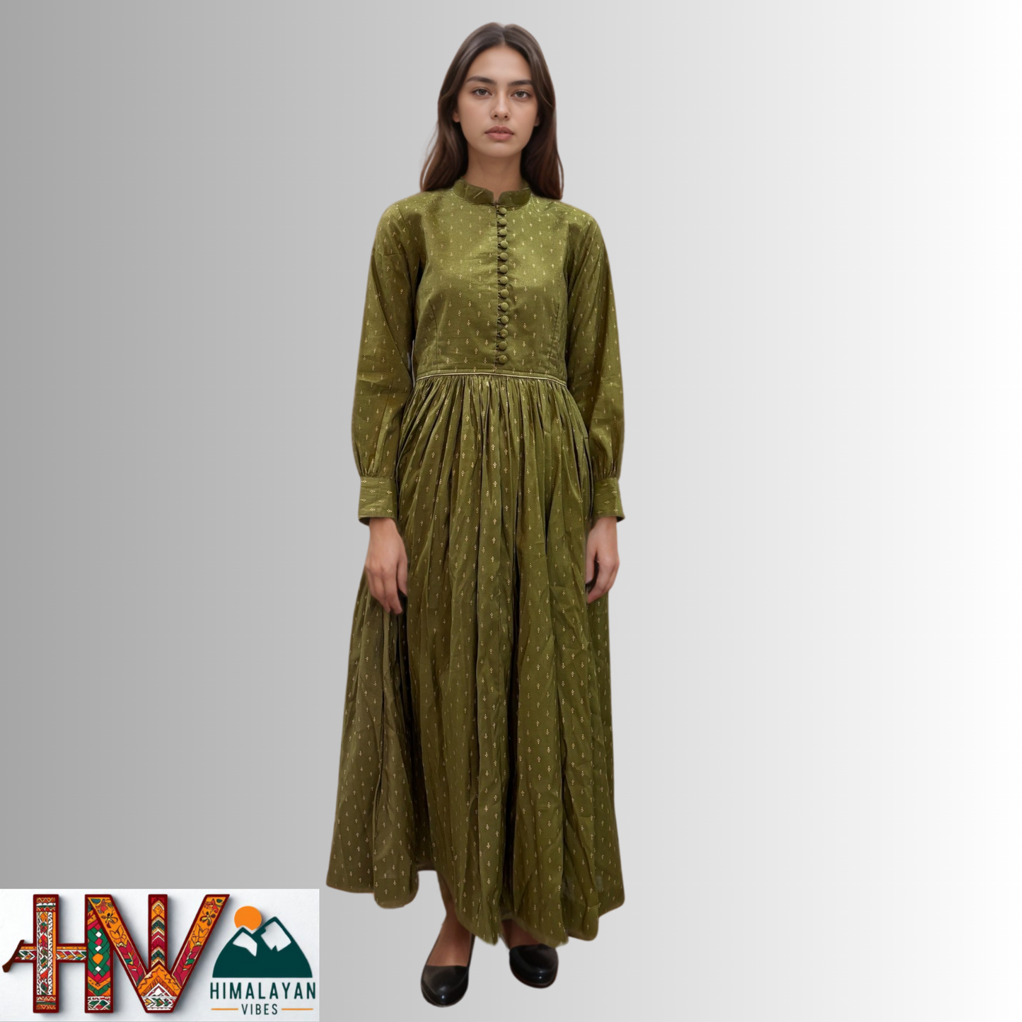 Himalayan Vibes Citron Rejta – Traditional Himachali Dress for Summer & Winter | Handcrafted Elegance