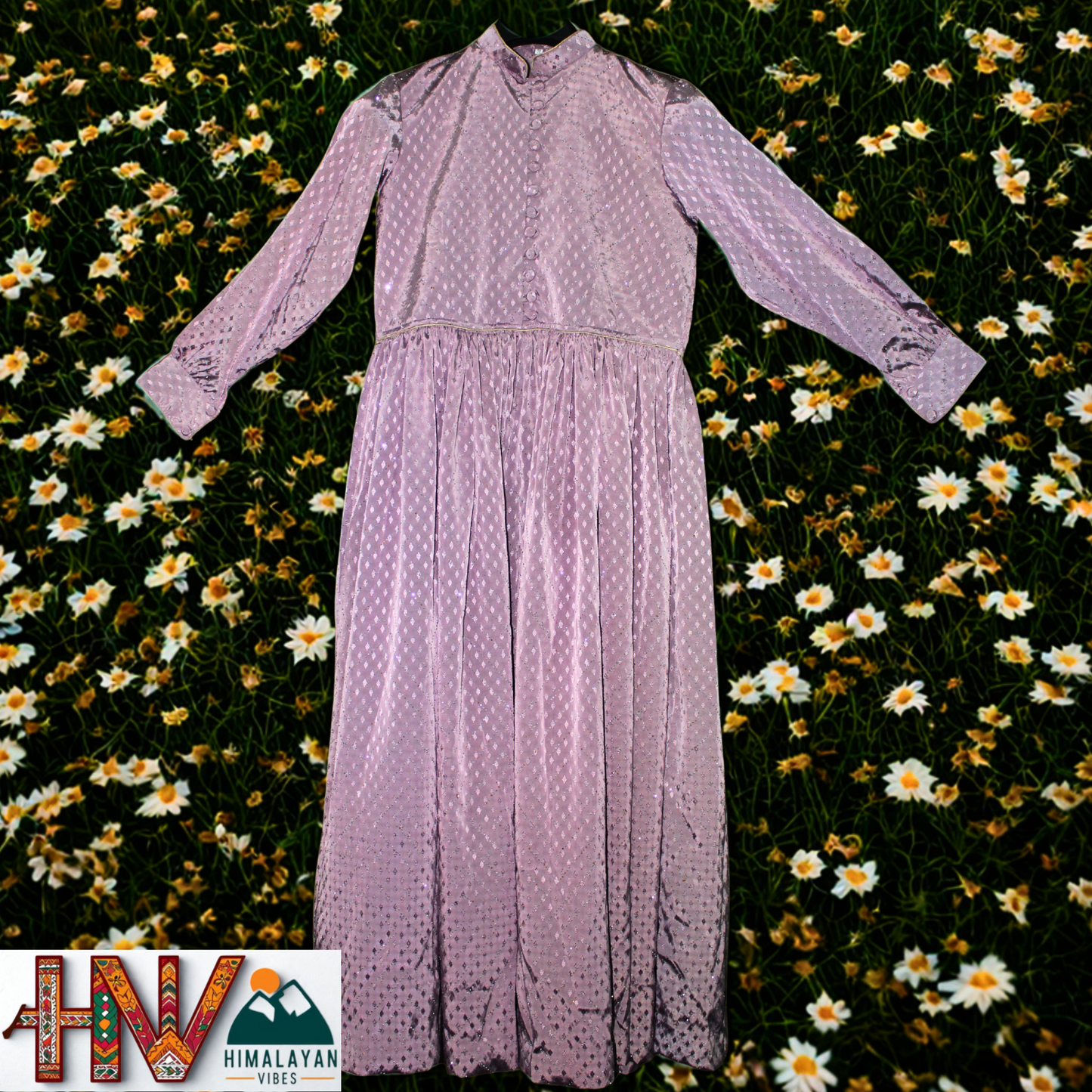 Himalayan Vibes Lavender Rejta – Traditional Himachali Dress for Summer & Winter | Handcrafted Elegance