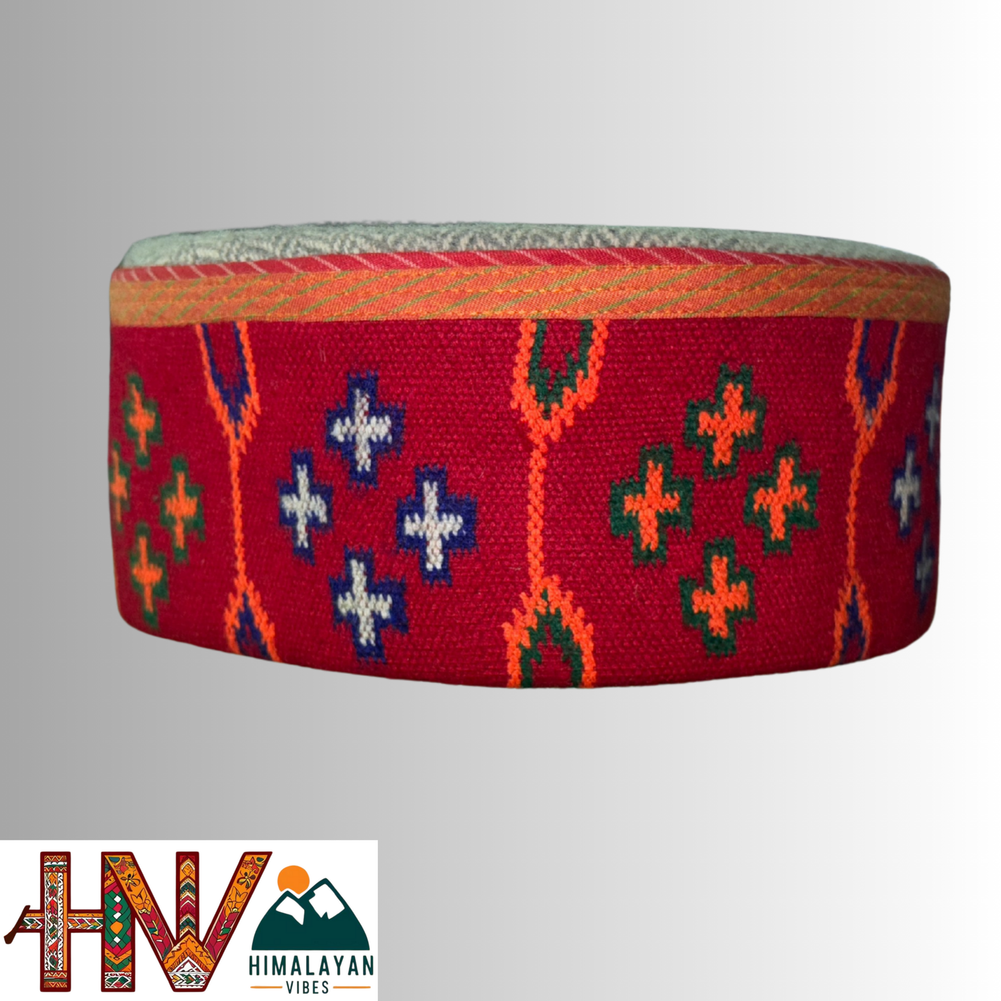 Handcrafted Kullu Cap - Pure Wool Himachali Topi with Cultural Embroidery
