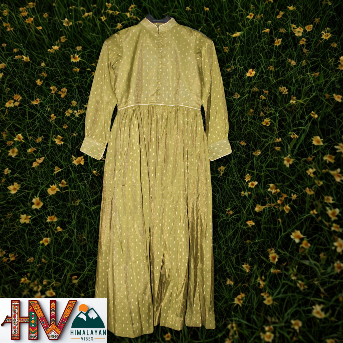 Himalayan Vibes Citron Rejta – Traditional Himachali Dress for Summer & Winter | Handcrafted Elegance