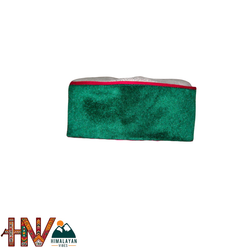 Green Himachali Cap - Bushehri Style