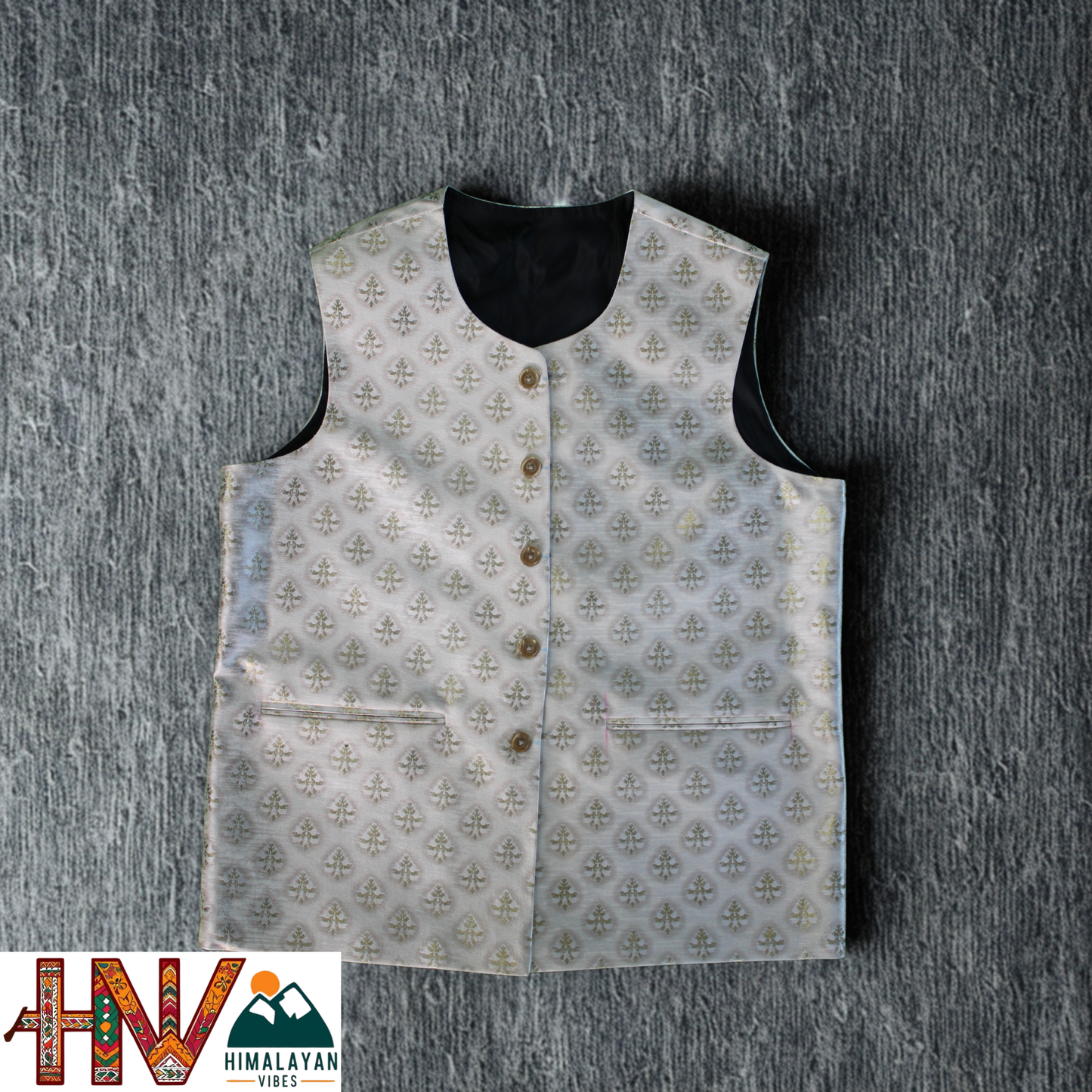 Sadri – Handmade Brocade Silk Jacket for Women | Himalayan Crafted Ethnic Wear