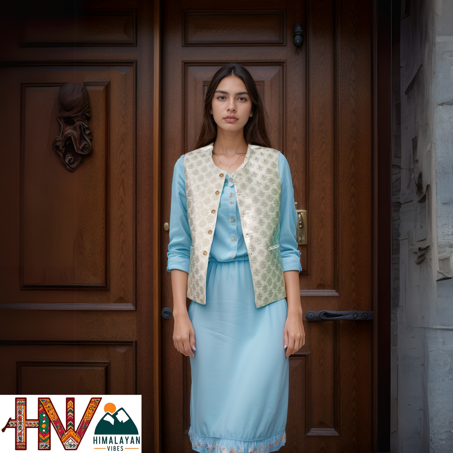 Sadri – Handmade Brocade Silk Jacket for Women | Himalayan Crafted Ethnic Wear