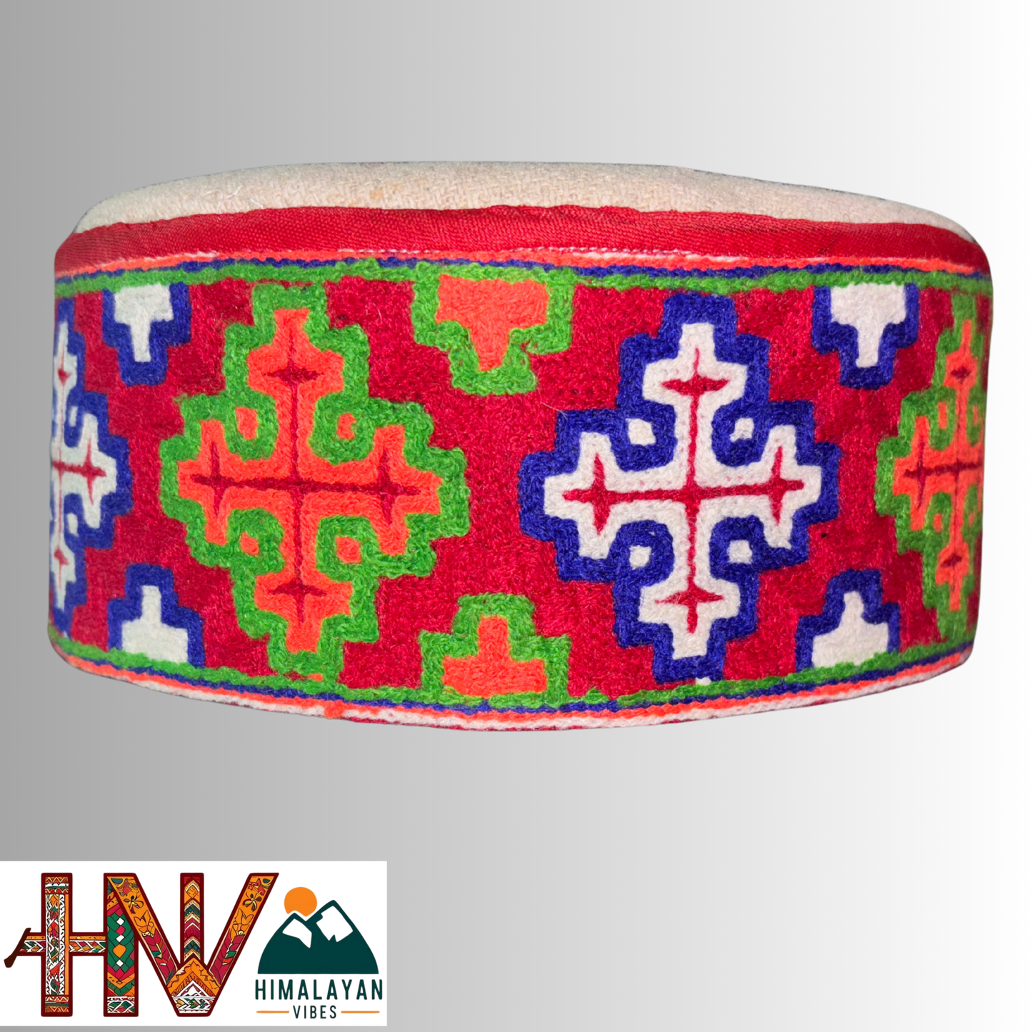 Handcrafted Kullu Cap - Pure Wool Himachali Topi with Cultural Embroidery