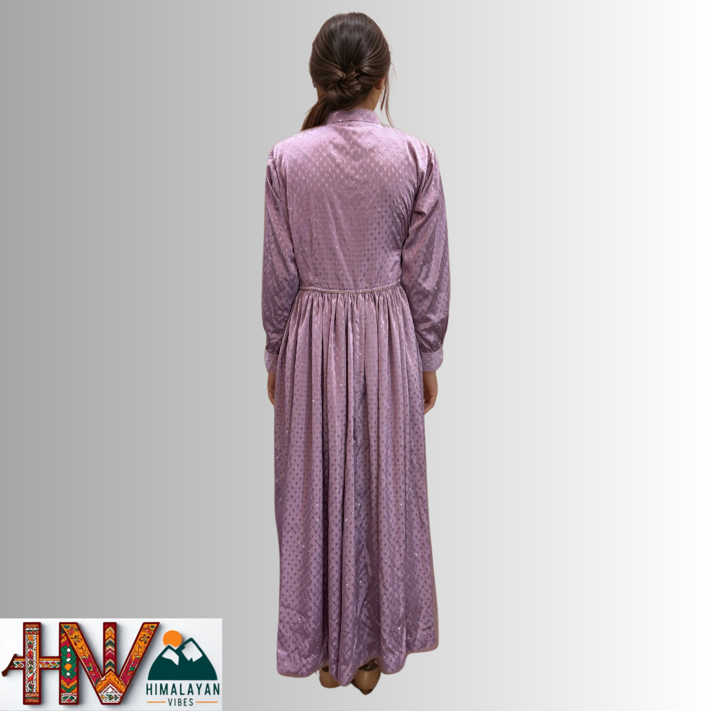 Himalayan Vibes Lavender Rejta – Traditional Himachali Dress for Summer & Winter | Handcrafted Elegance