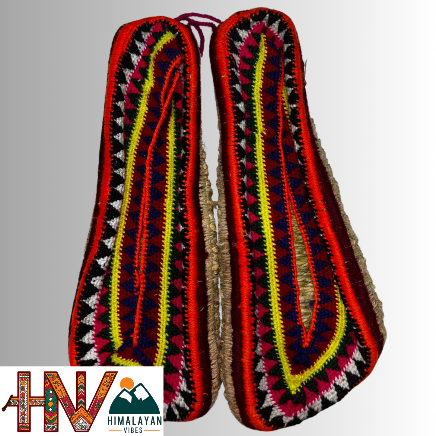 Himachali Grass Slippers (Pulla/Pulan) – Handmade Hemp & Wool Chappals