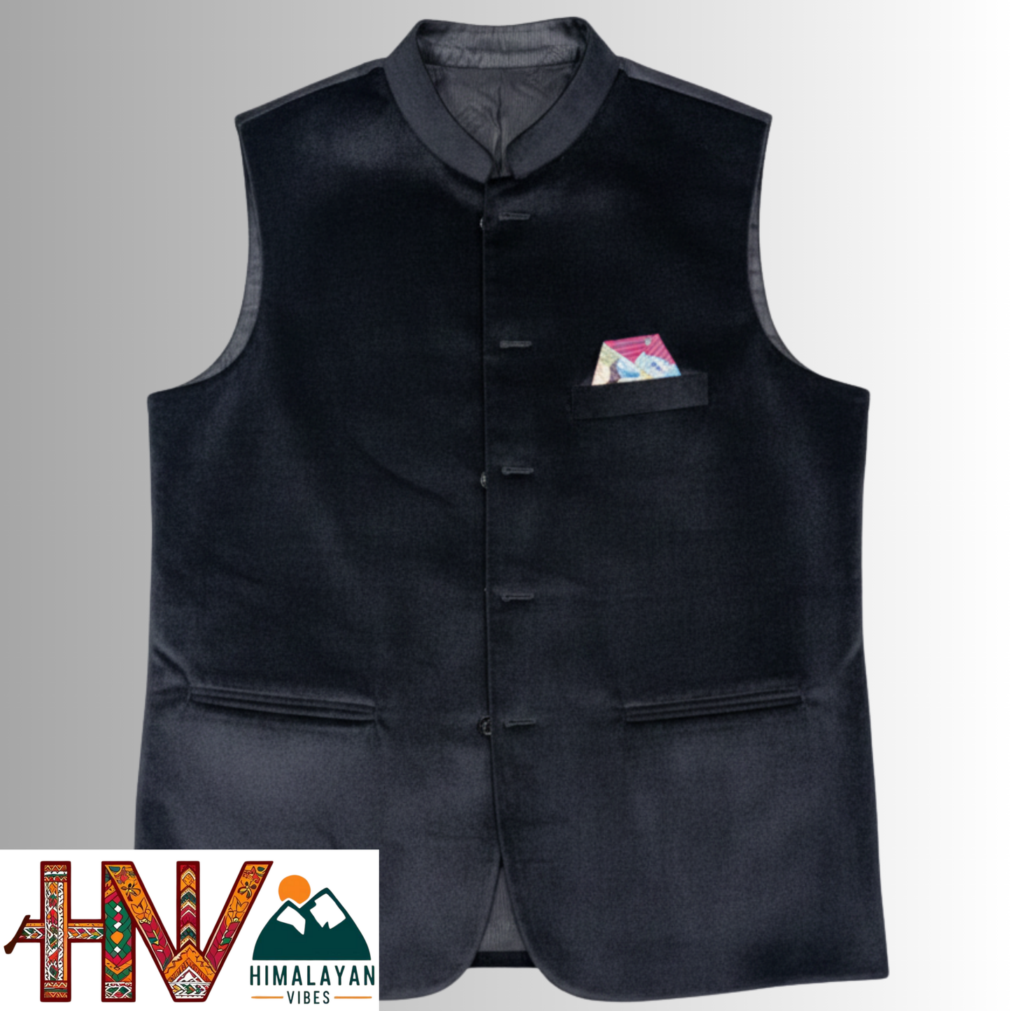 Trendy Sleeveless Black Martin Jacket – Handcrafted in Himachal Pradesh | Occasion & Party Wear