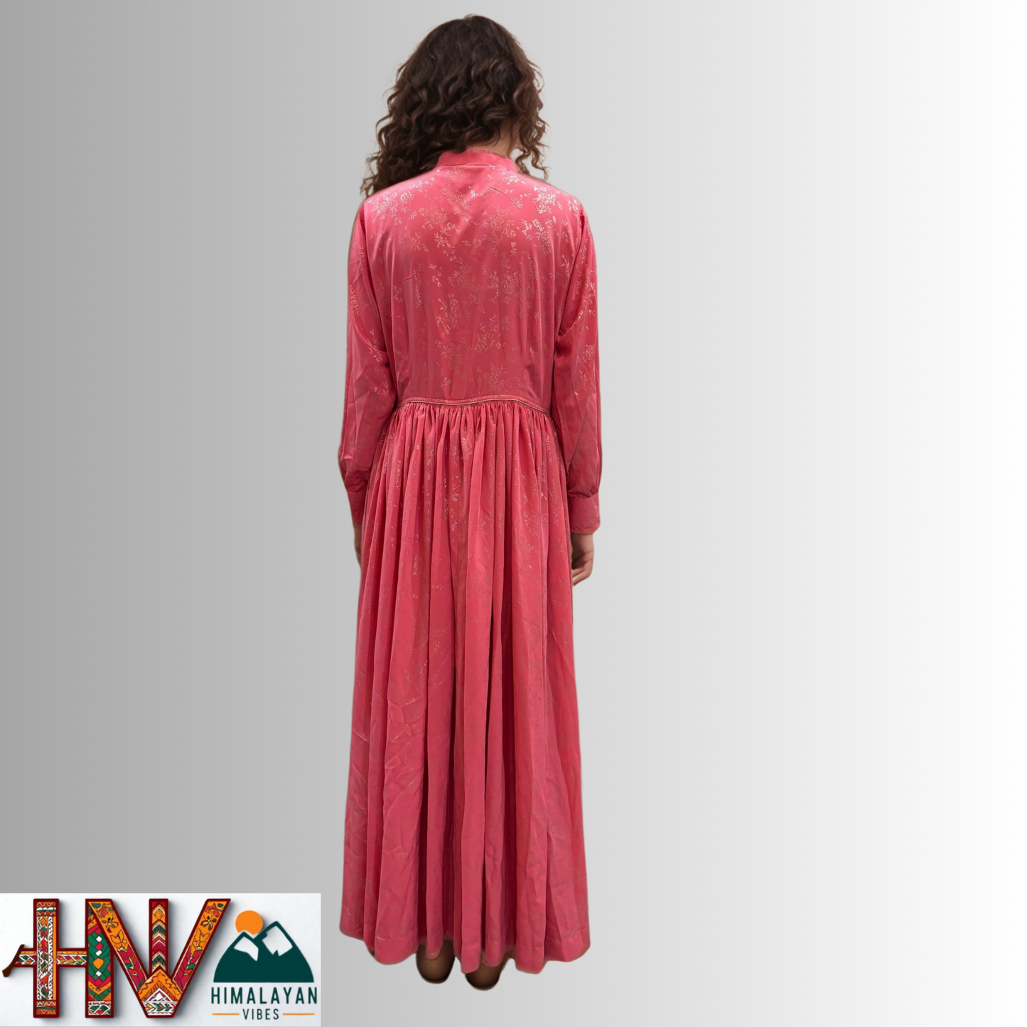 Himalayan Vibes Rose Rejta – Traditional Himachali Dress for Summer & Winter | Handcrafted Elegance