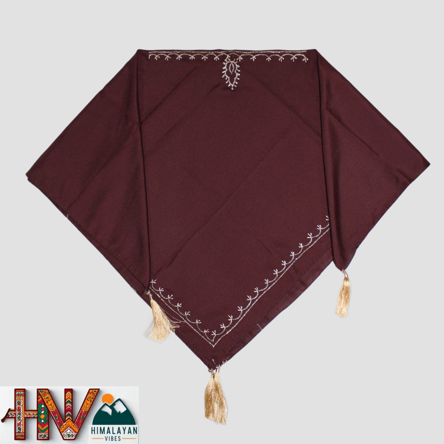 Brocade Silk Sadri & Coffee Color Embroidered Dhatu Combo
