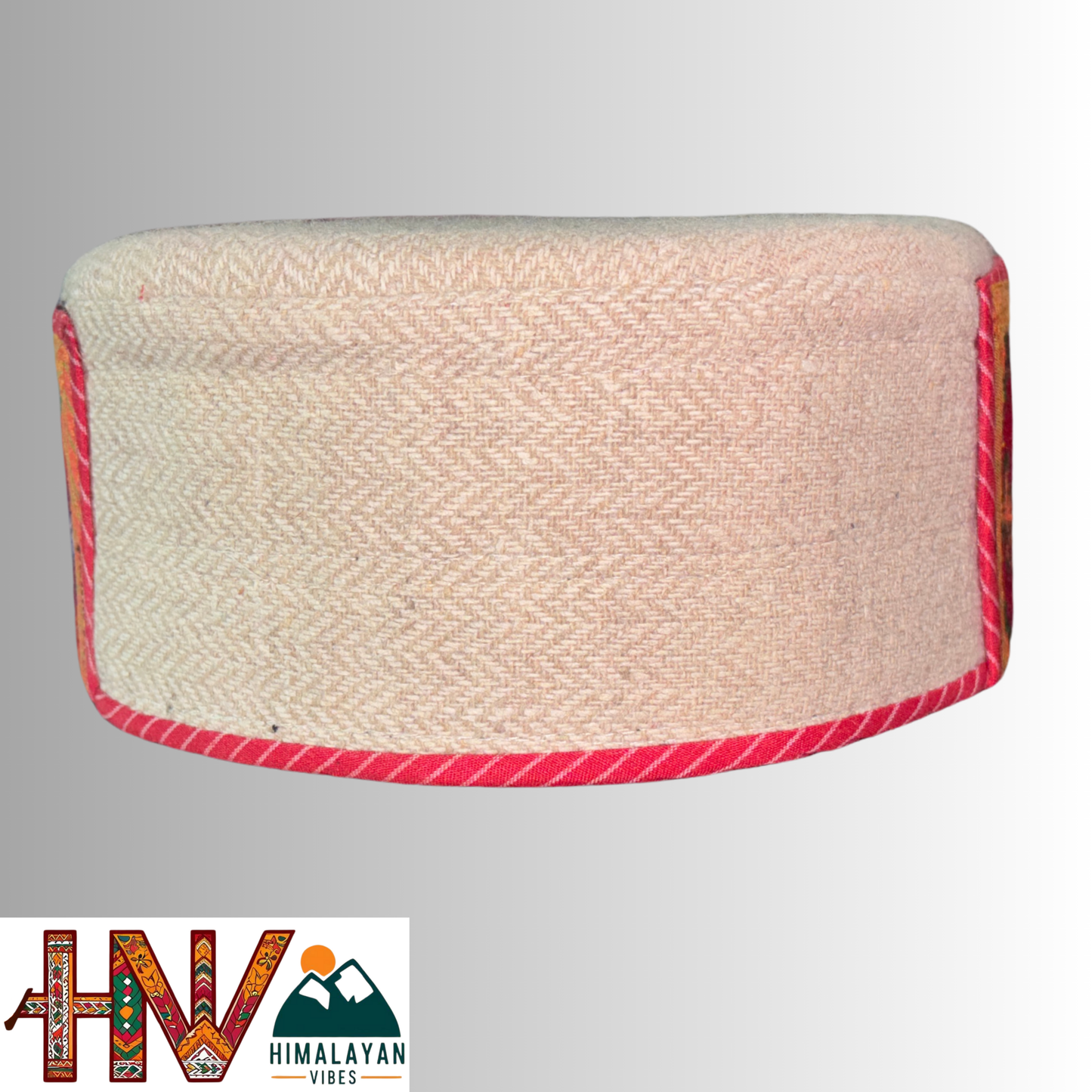 Handcrafted Kullu Cap - Pure Wool Himachali Topi with Cultural Embroidery and Vibrant Patti design By Himalayan Vibes