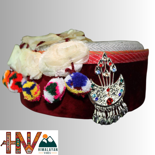 Himachali Cap - Bushehri Style with Kalgi