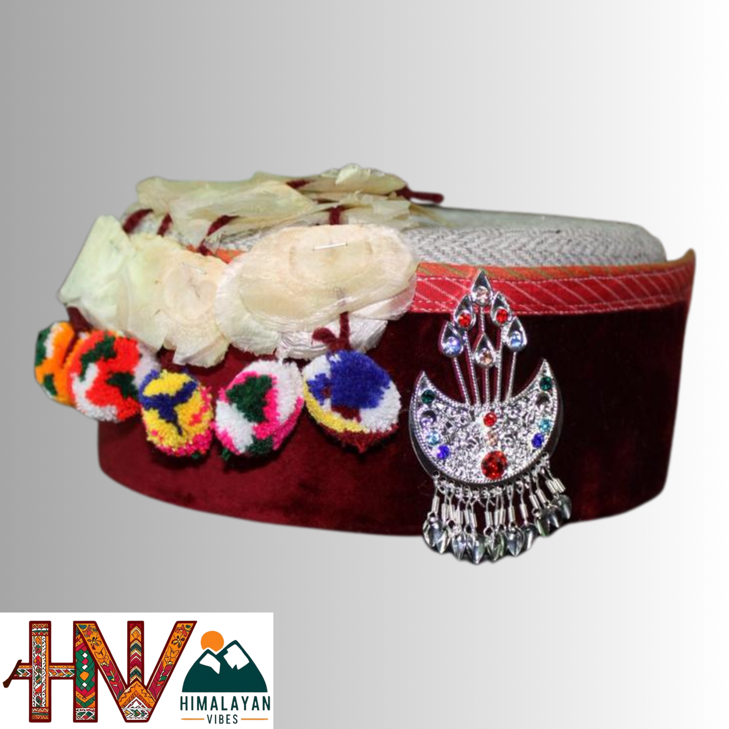 Himachali Cap - Bushehri Style with Kalgi