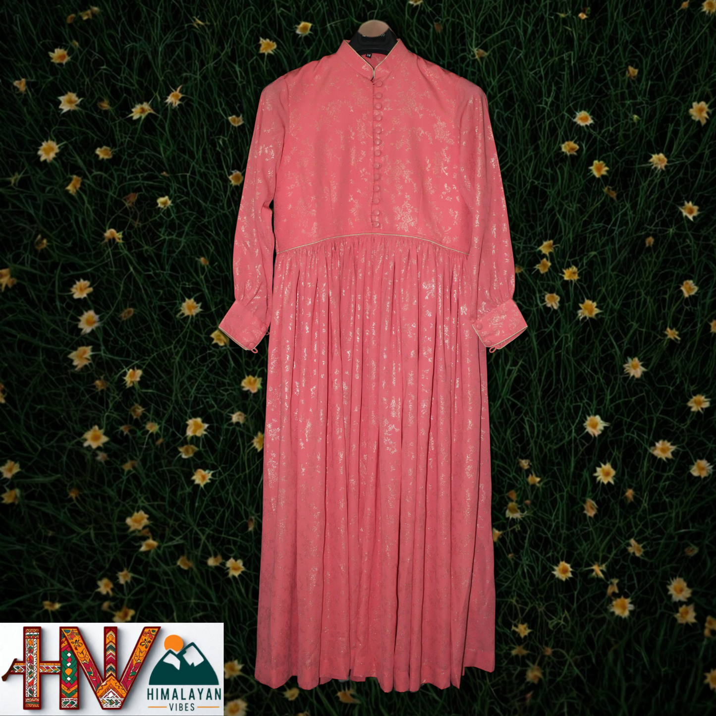 Himalayan Vibes Rose Rejta – Traditional Himachali Dress for Summer & Winter | Handcrafted Elegance