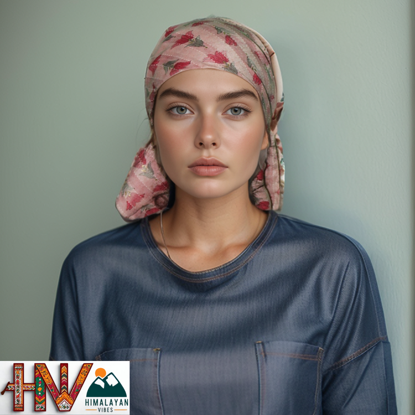 Red Sadri & Rayon Tan Color Dhatu Combo