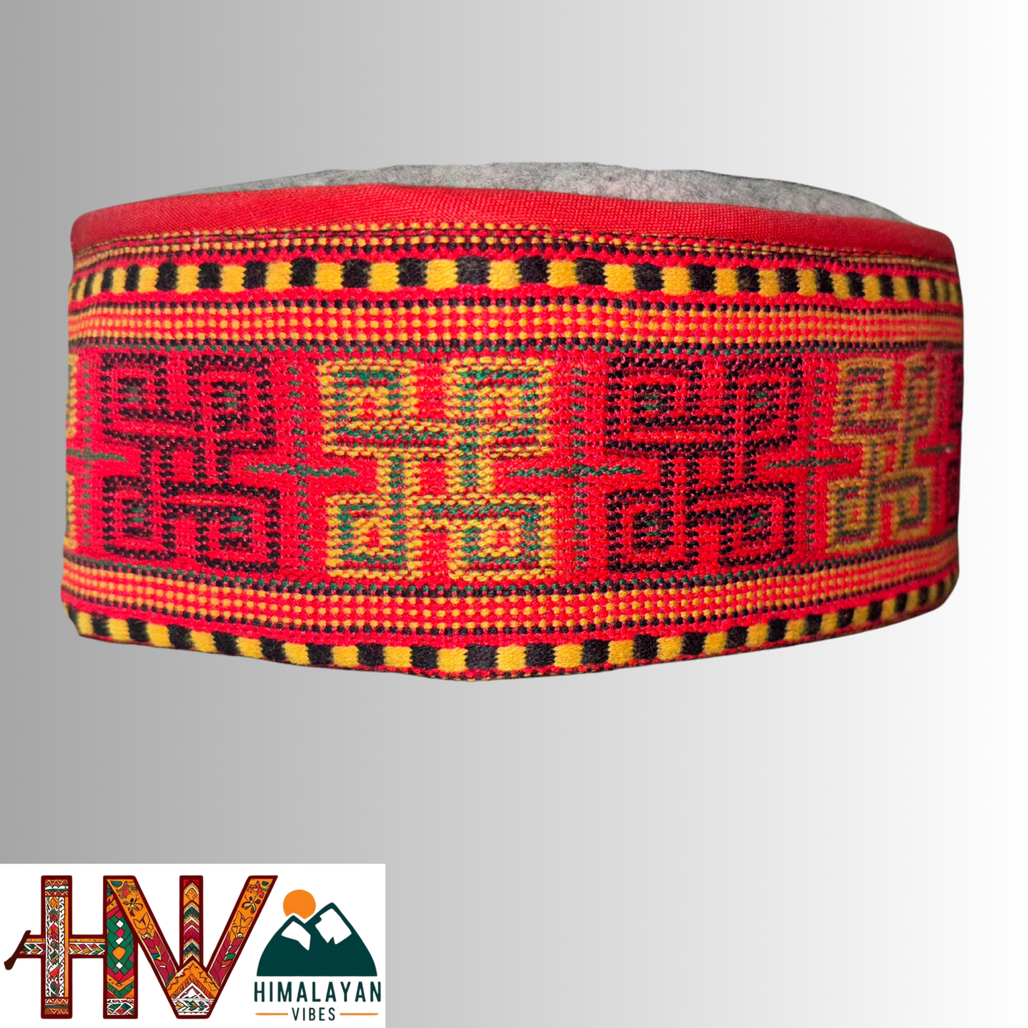 Kullu Cap - Sustainable Handcrafted Woolen Cap with Kullu Patti design By Himalayan Vibes