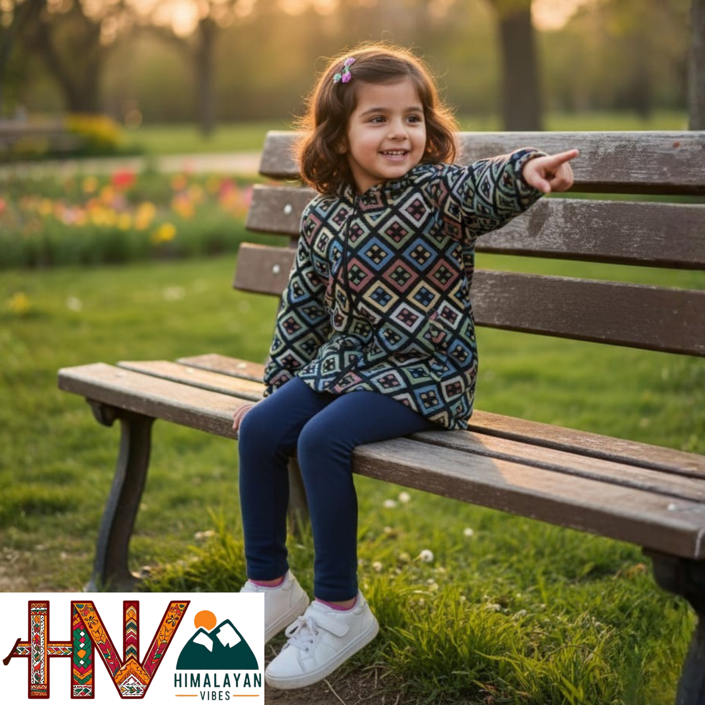 Kids Fur-Lined Blazer Jacket | Warm & Colorful Paisley Winter Coat | Handcrafted Himachali Wear By Himalayan Vibes