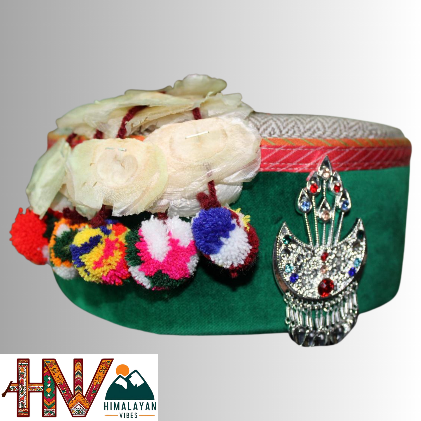 Himachali Cap - Bushehri Style with Kalgi