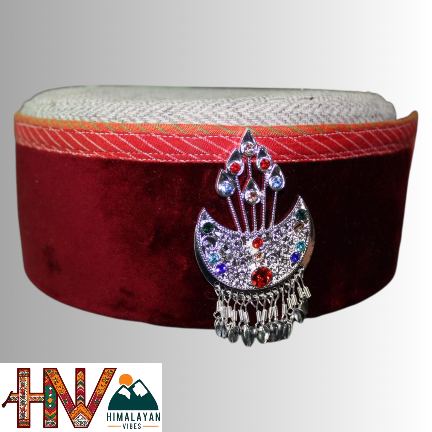 Himachali Cap - Bushehri Style with Kalgi