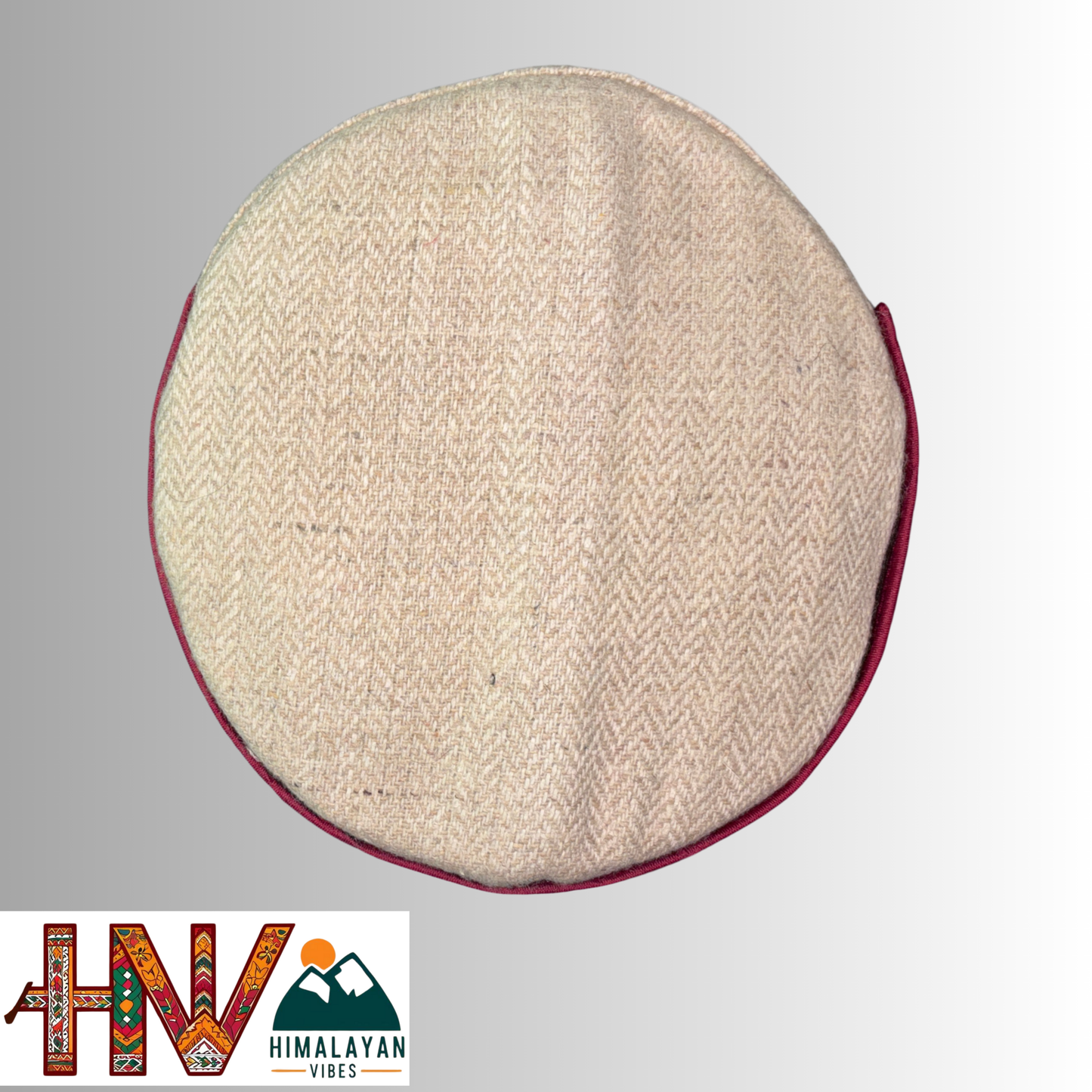 Kullu Cap - Economical Handcrafted Woolen Cap with Kullu Patti design By Himalayan Vibes